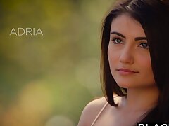 First interracial for young 18yo beauty Adria Rae