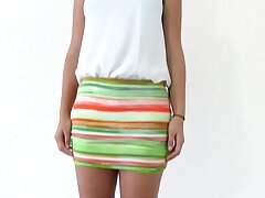 Slutty amateur babe comes to first music video casting