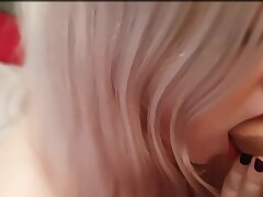 Young Whore Sucking On Big White Dick And Swollow His Cum