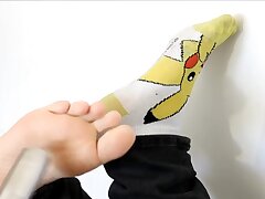 [Vacuuming Feet] Sucking socks and feet