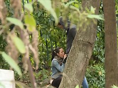 Slutty Teen Girl Sucking Strangers Cock on Street
