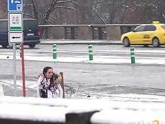 Precious teen has the urge to release fluids from bladder